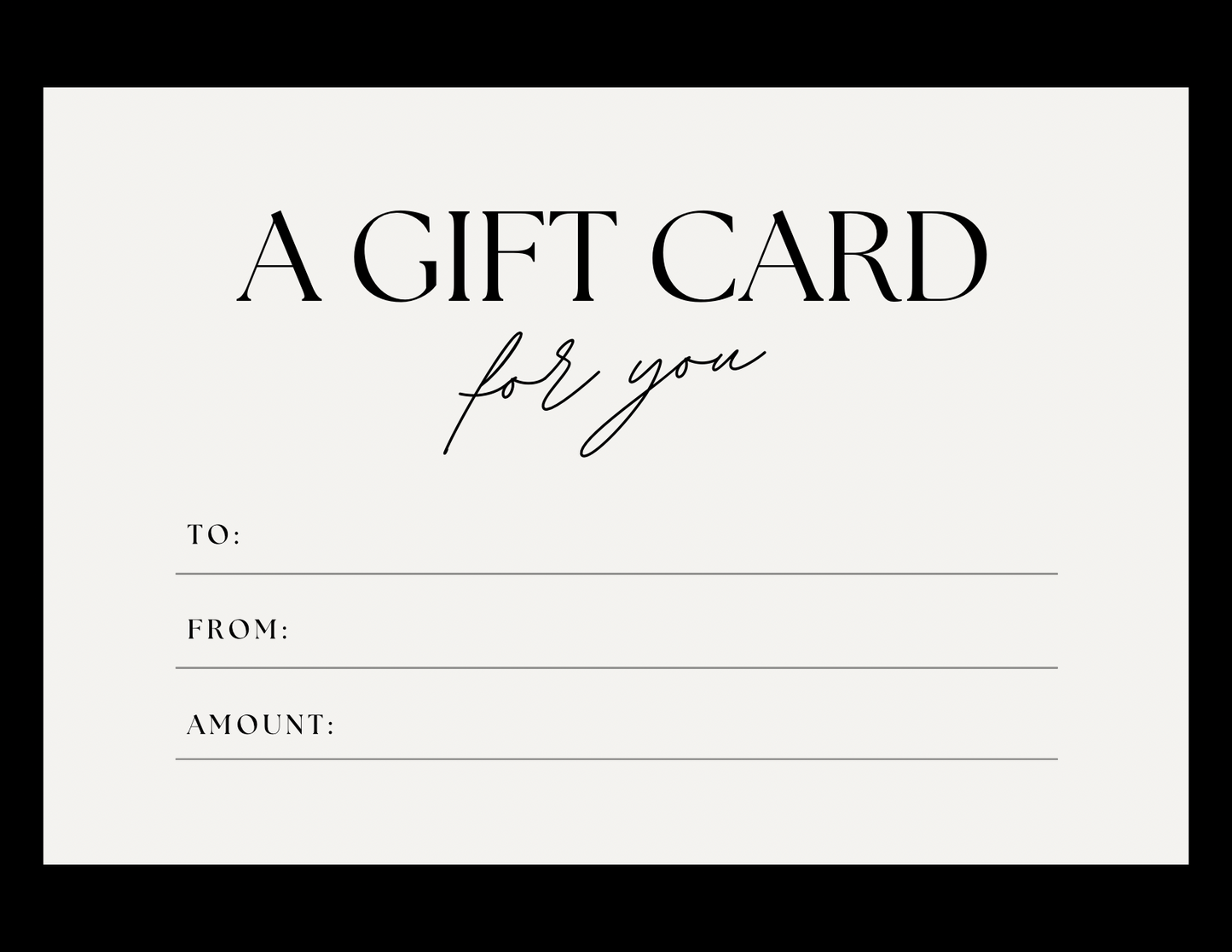Novelty by Leslie Gift Card